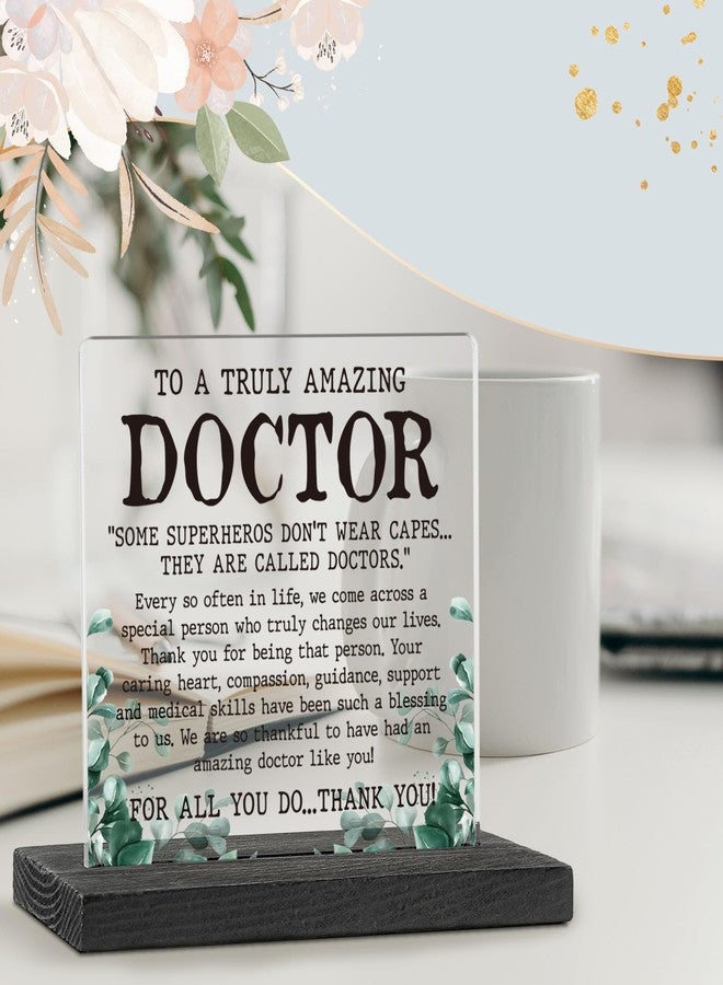 akeke Doctor Gifts for Women, Men, Doctor Appreciation Thank You Gift, Doctor Leaving Going Away Retirement Christmas Birthday Gifts for Women, Doctor Plaque Desk Decorative Signs GXX23 - Image 4